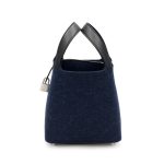 Hermès Bleu Nuit Feutre Wool and Black Swift Picotin Lock 18 PM Palladium Hardware - Image 5